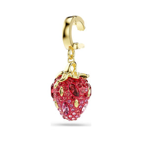 Swarovski Idyllia charm, keltakullattu, vaaleanpunaiset ja punaiset kristallit, 5743136