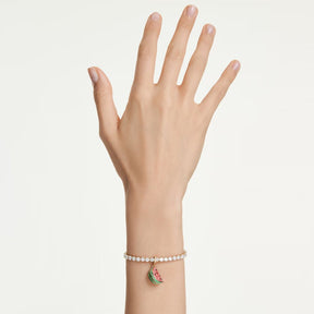 Swarovski Idyllia charm, keltakullattu ja eriväriset kristallit, 5743134