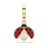 Swarovski Idyllia charm, keltakullattu ja eriväriset kristallit, 5743138