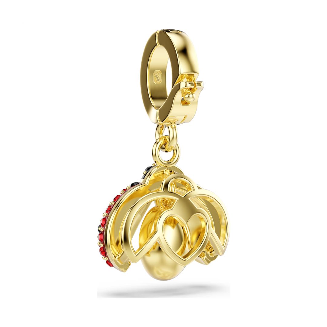Swarovski Idyllia charm, keltakullattu ja eriväriset kristallit, 5743138