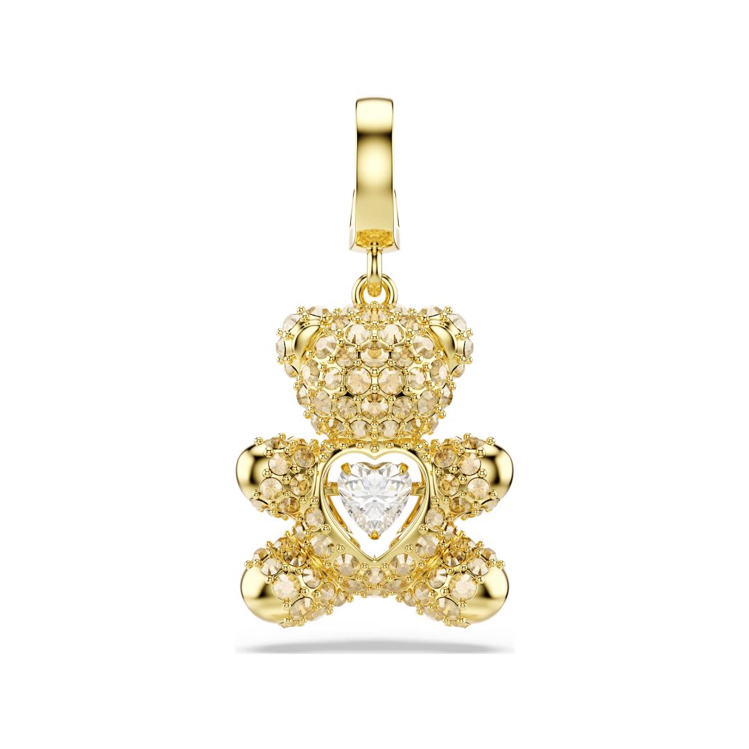 Swarovski Idyllia charm, keltakullattu ja kullansävyiset kristallit, 5743147