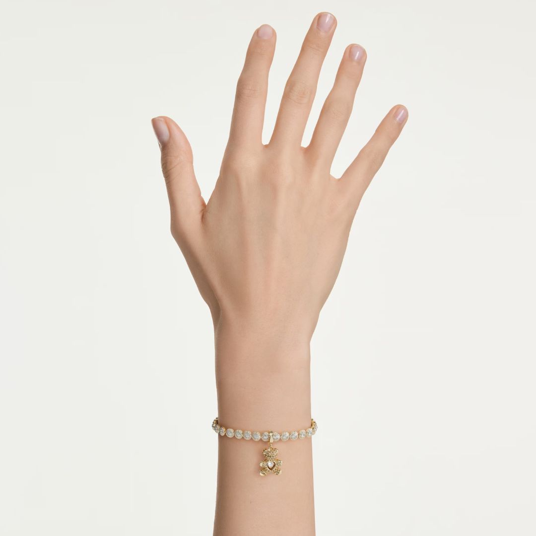 Swarovski Idyllia charm, keltakullattu ja kullansävyiset kristallit, 5743147