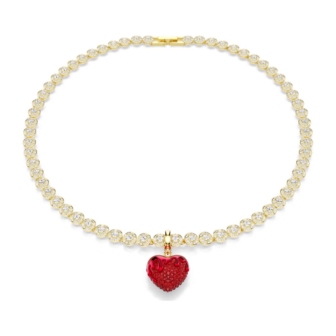 Swarovski Idyllia Charm, Gold Finish and Red Crystals, 5742994