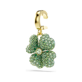 Swarovski Idyllia charm, keltakullattu ja vihreät kristallit, 5743130