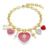 Swarovski Idyllia kaulakoru, keltakullattu, eriväriset kristallit ja zirkonit, 5742956