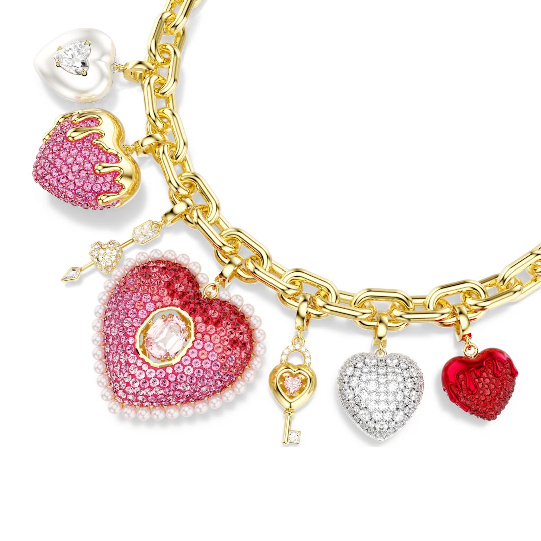 Swarovski Idyllia kaulakoru, keltakullattu, eriväriset kristallit ja zirkonit, 5742956