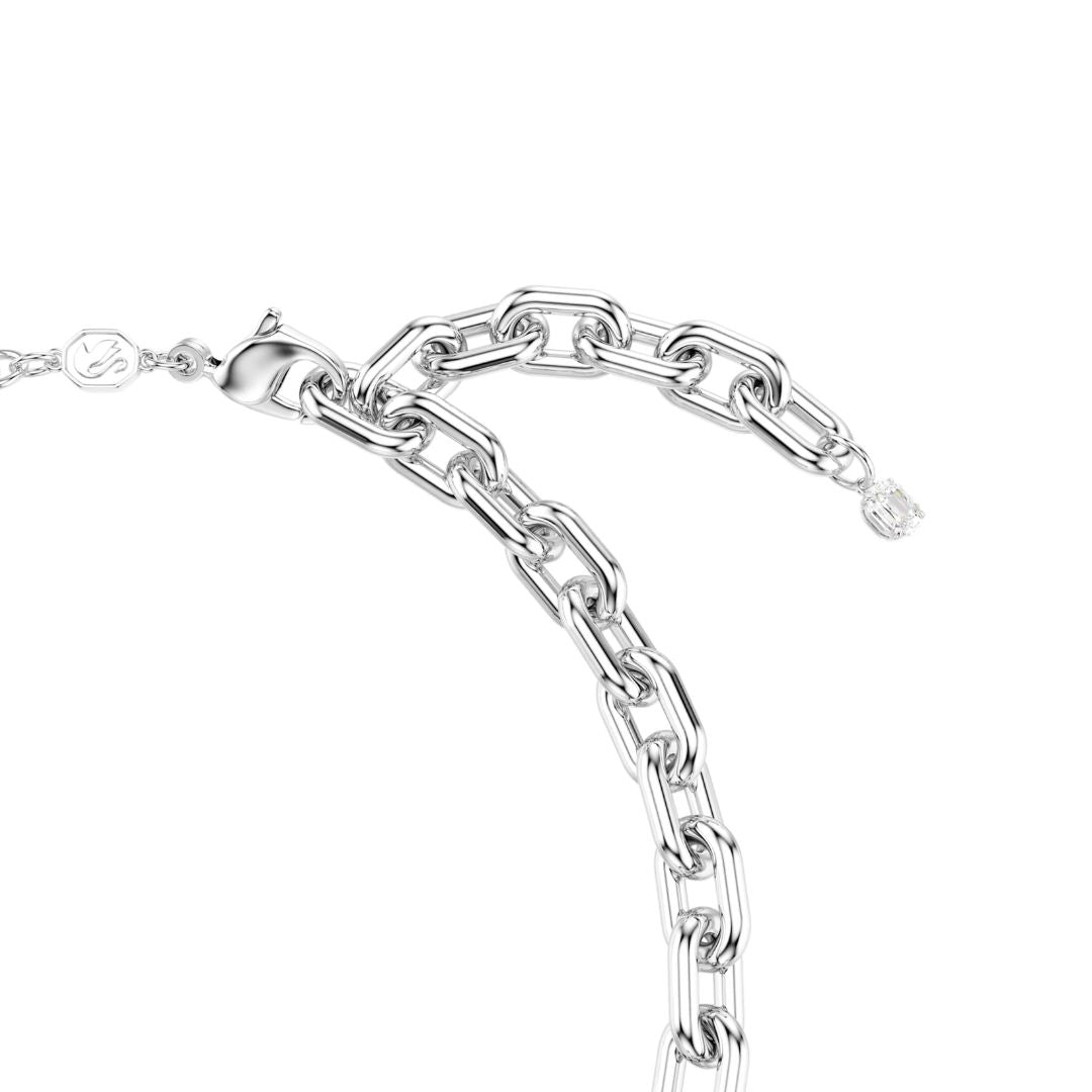 Swarovski Idyllia kaulakoru, valkoiset helmet, vaaleanpunaiset ja kirkkaat kristallit, 5749601