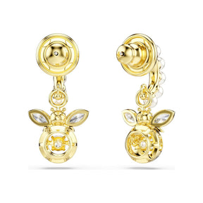 Swarovski Idyllia korvakorut, keltakullattu, valkoiset helmet ja zirkonit, 5742678