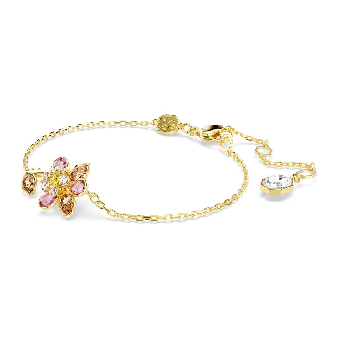 Swarovski Idyllia rannekoru, keltakullanväri ja eri väriset kristallit, 5732423