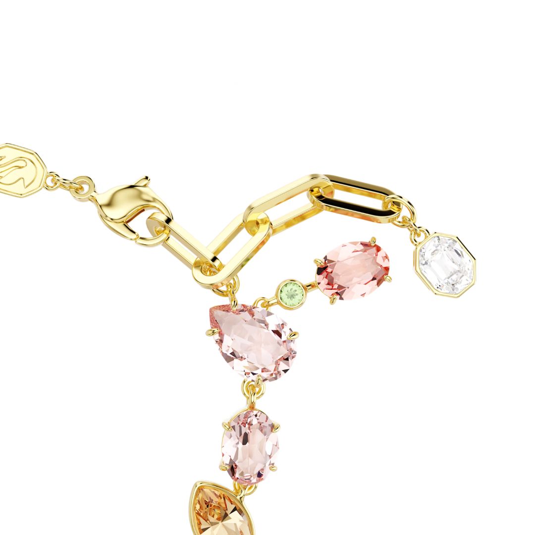 Swarovski Idyllia rannekoru, keltakullattu, eriväriset kristallit ja zirkonit, 5742683