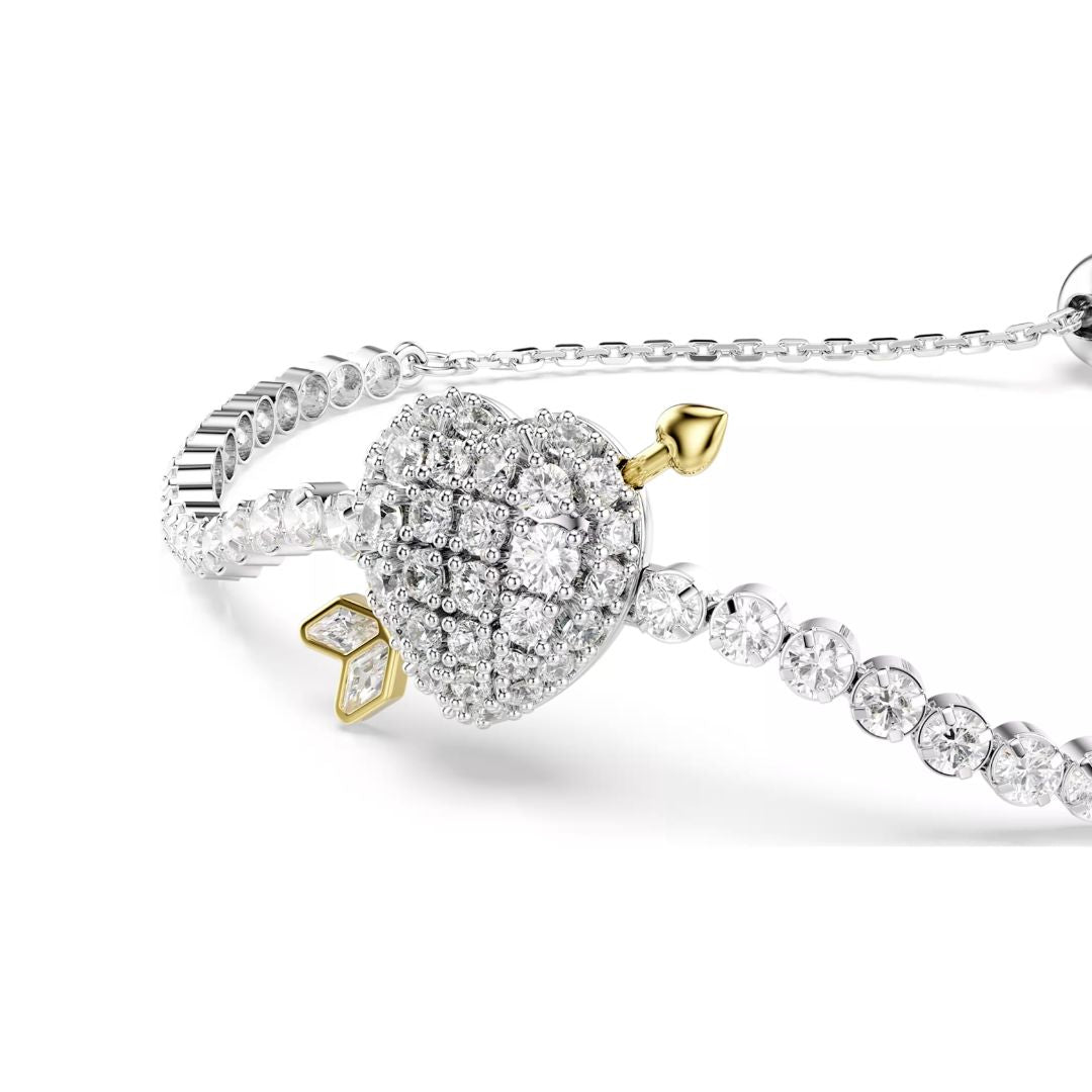 Swarovski Idyllia rannekoru, keltakullattu ja kirkkaat zirkonit, 5742022