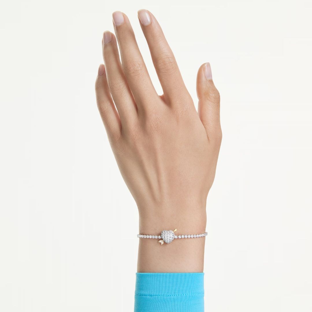 Swarovski Idyllia rannekoru, keltakullattu ja kirkkaat zirkonit, 5742022