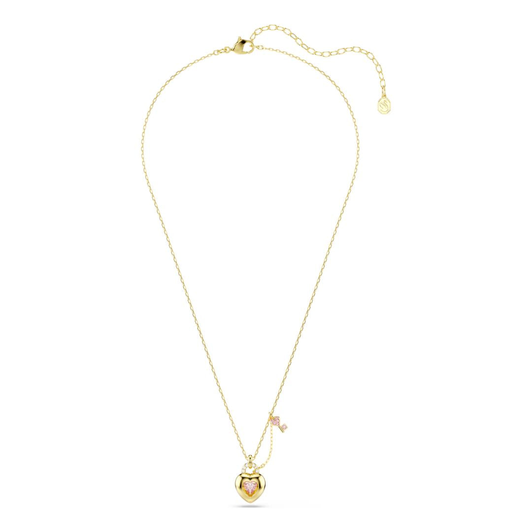 Swarovski Idyllia riipus, keltakullattu ja vaaleanpunaiset kristallit, 5737288