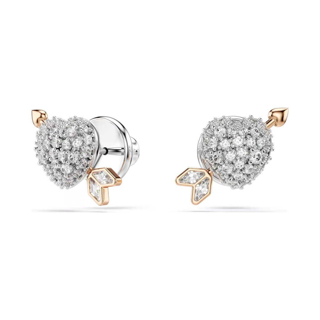 Swarovski Idyllia riipus ja korvakorut, setti, rosekullattu ja kirkkaat zirkonit, 5745580