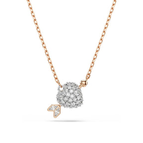 Swarovski Idyllia riipus ja korvakorut, setti, rosekullattu ja kirkkaat zirkonit, 5745580