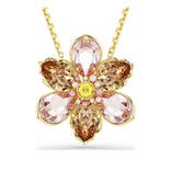 Swarovski Idyllia riipus ja rintakoru, keltakullanväri ja eriväriset kristallit 5735227