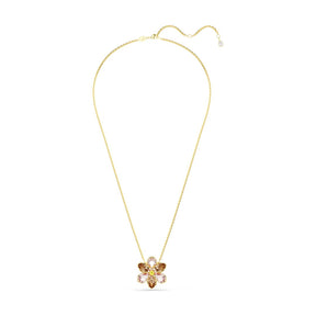 Swarovski Idyllia riipus ja rintakoru, keltakullanväri ja eriväriset kristallit 5735227