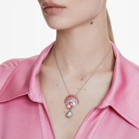 Swarovski Idyllia riipus, keltakullanväri ja vaaleanpunaiset kristallit, 5688620