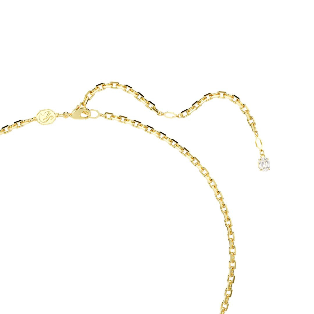 Swarovski Idyllia Pendant, Yellow Gold-Tone, White Crystals and White