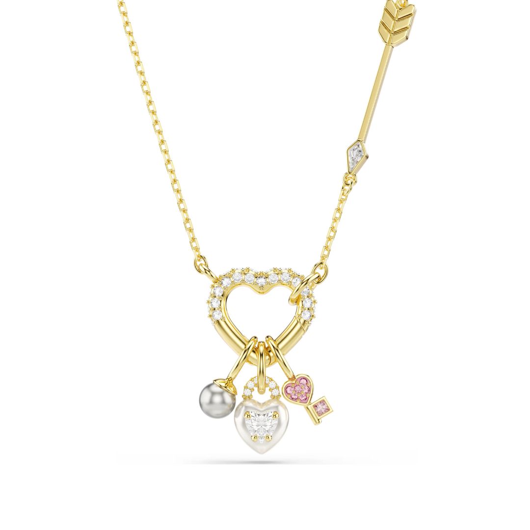 Swarovski Idyllia riipus, keltakullattu, eriväriset kristallit ja zirkonit, 5737290