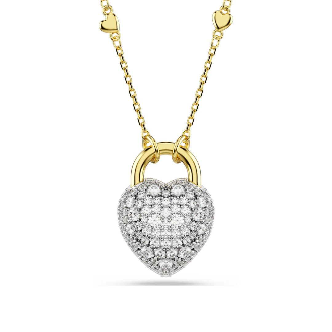 Swarovski Idyllia Pendant, Gold Finish and White Zircons, 5744127