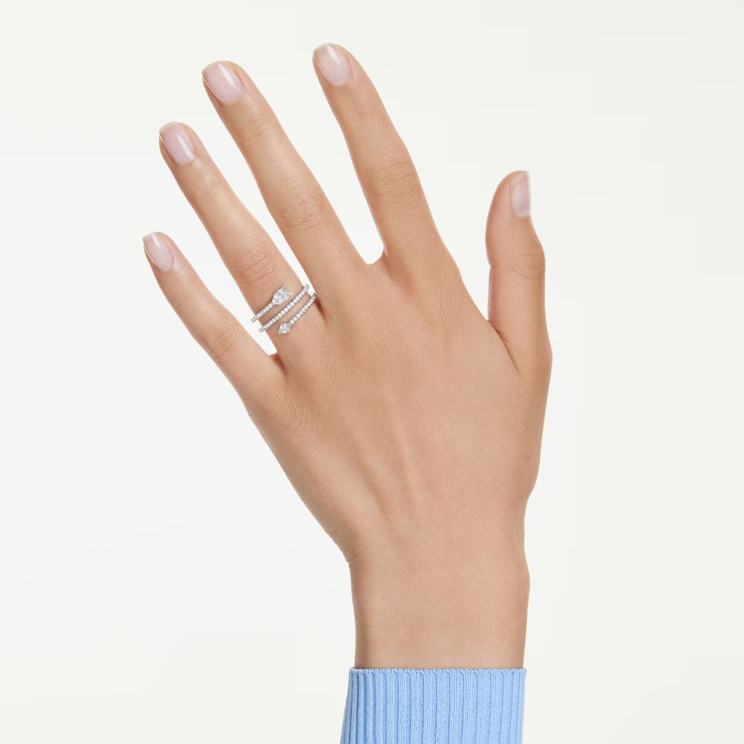 Swarovski Idyllia sormus, kirkkaat kristallit ja zirkonit