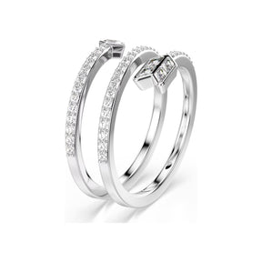 Swarovski Idyllia sormus, kirkkaat kristallit ja zirkonit