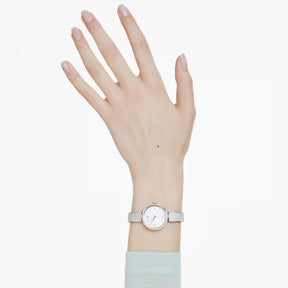 Swarovski Illumina rannekello, hopeanvärinen ja kirkkaat kristallit, 5671205