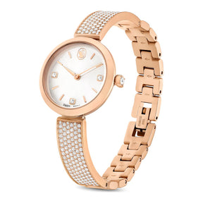 Swarovski Illumina rannekello, ruusukullanväri ja kirkkaat kristallit, 5671202