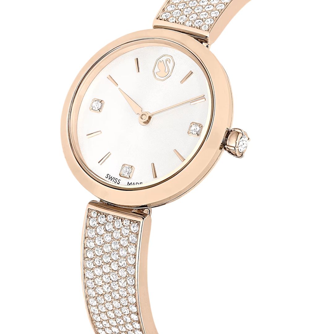 Swarovski Illumina rannekello, samppanjakullanväri ja kirkkaat kristallit, 5671196