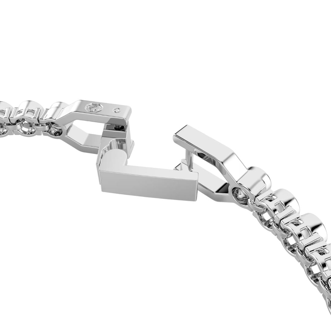 Swarovski Imber Emily Tennis Bracelet, Rhodium Plated Metal and Grey C