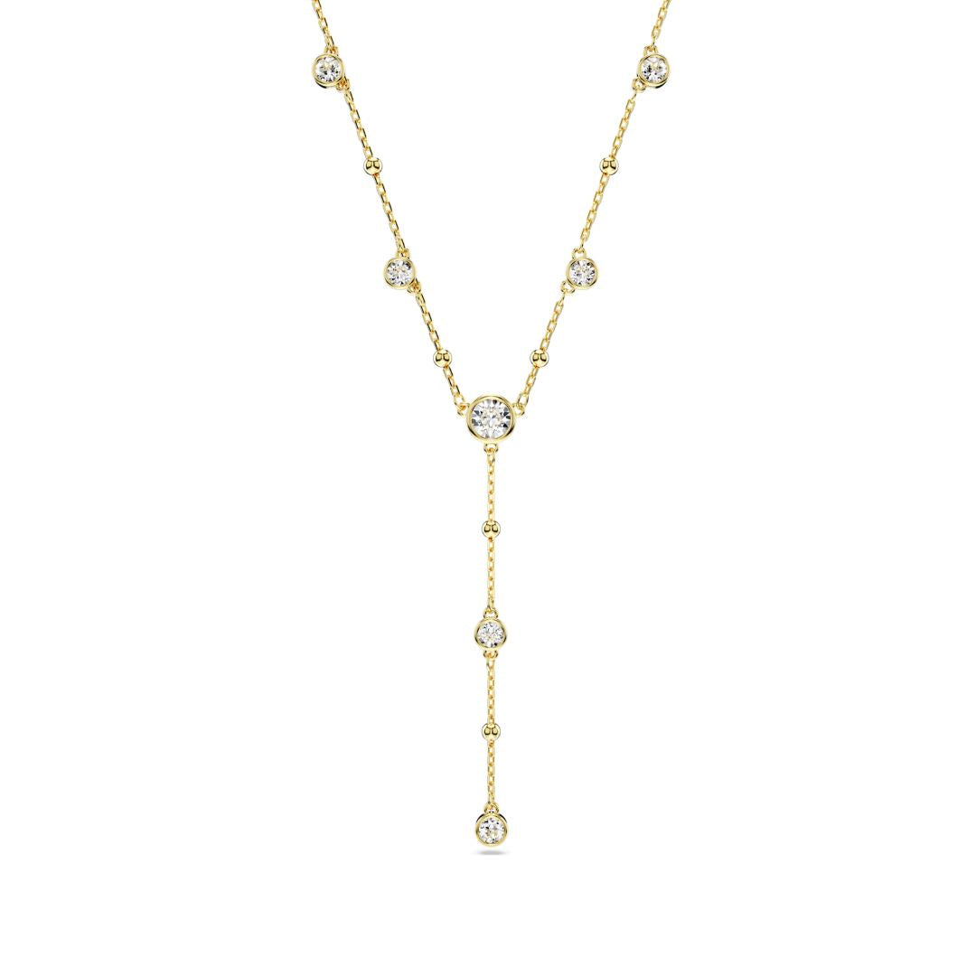 Swarovski Imber Y kaulakoru, keltakullattu ja kirkkaat kristallit, 5684510