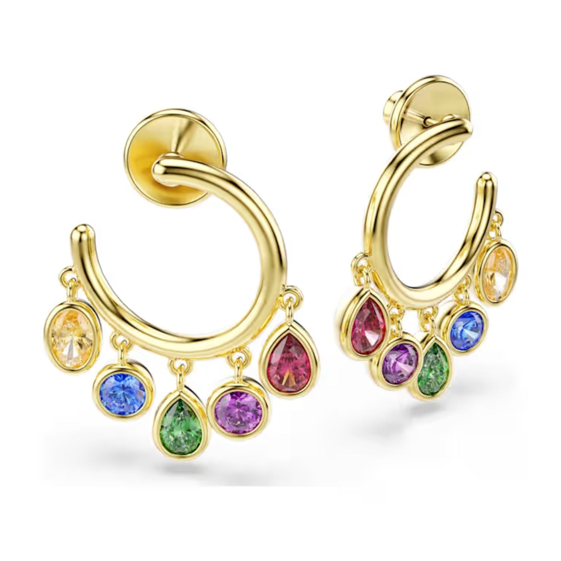 Swarovski Imber korvakorut, keltakullattu ja eriväriset zirkonit, 5753263