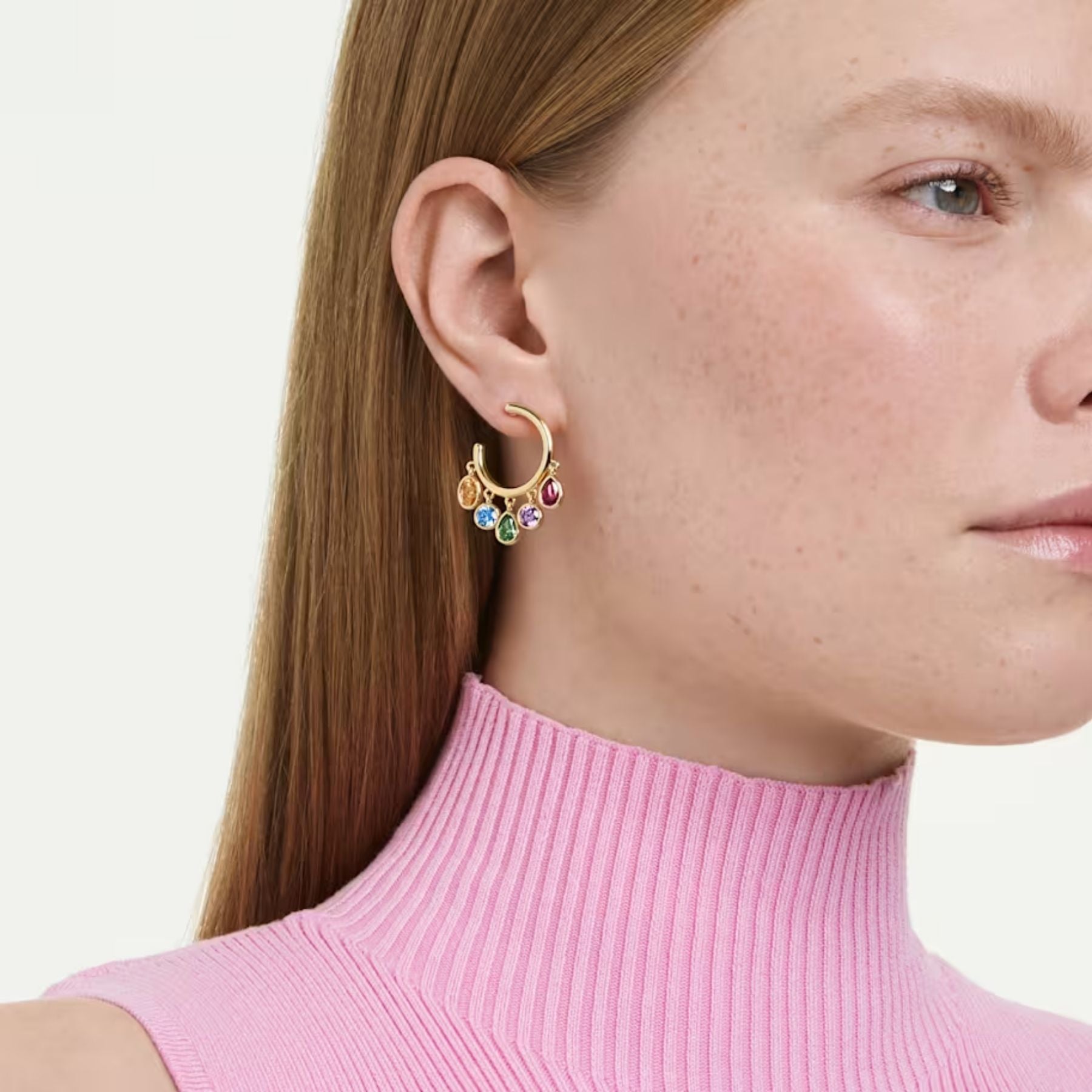 Swarovski Imber korvakorut, keltakullattu ja eriväriset zirkonit, 5753263