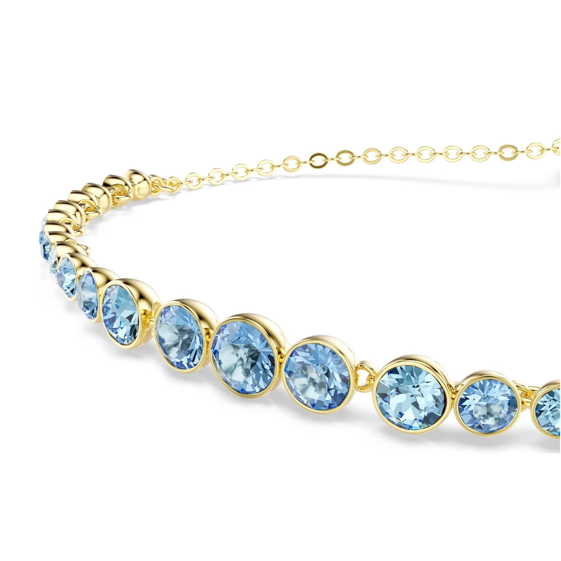 Swarovski Imber rannekoru, keltakullattu ja siniset kristallit, 5757824