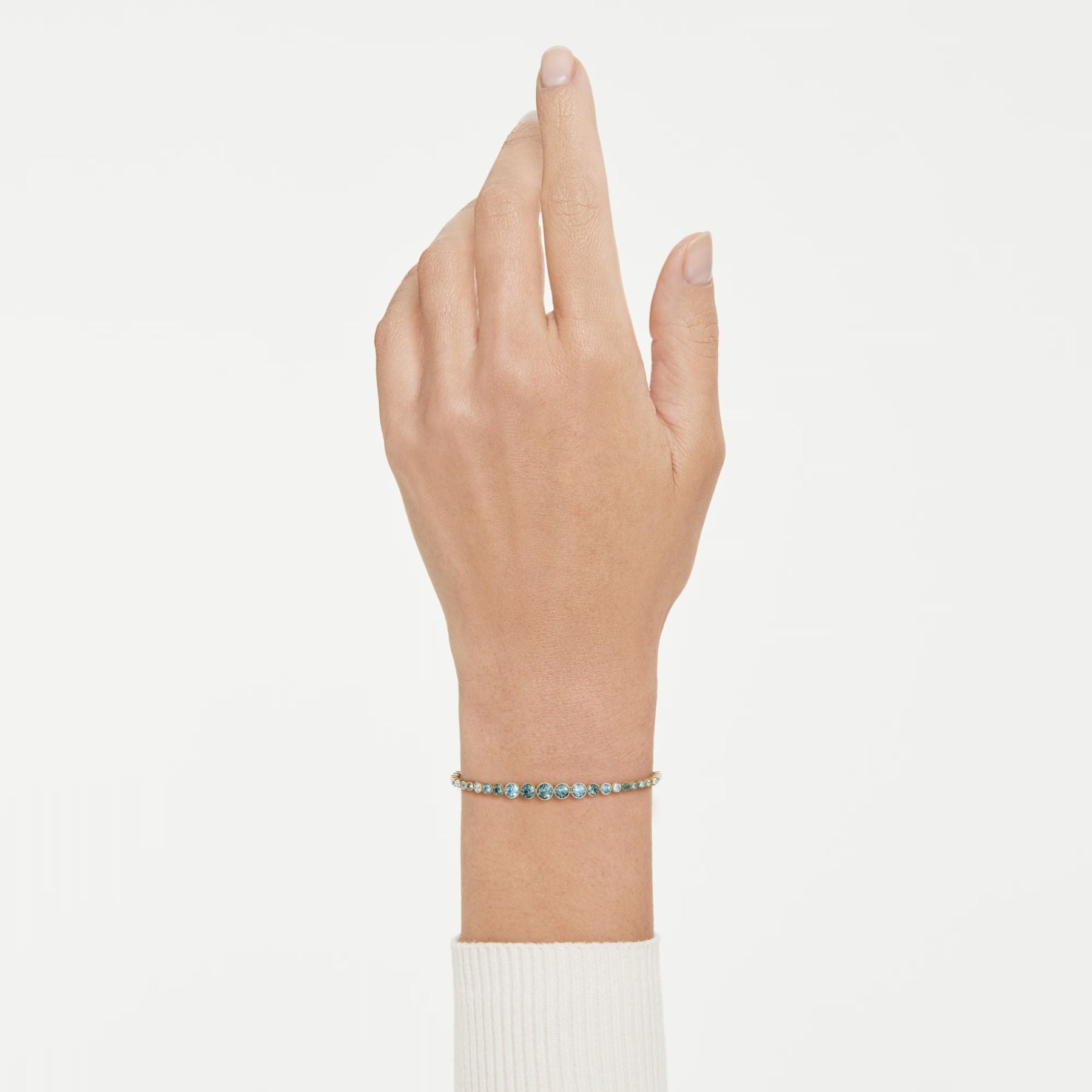 Swarovski Imber rannekoru, keltakullattu ja siniset kristallit, 5757824