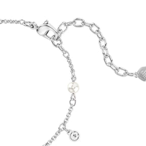 Swarovski Imber rannekoru, vaalea metalli, kirkkaat kristallit ja valkoiset helmet, 5754242