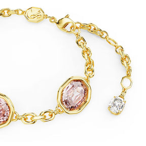 Swarovski Imber rannekoru, keltakullanväri ja vaaleanpunaiset kristallit, 5684537