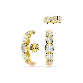 Swarovski Imber rengaskorvakorut ja ear cuff, keltakullanväri ja kirkkaat kristallit, 5711482
