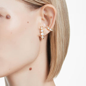 Swarovski Imber rengaskorvakorut ja ear cuff, keltakullanväri ja kirkkaat kristallit, 5711482