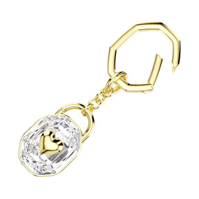 Swarovski Infinity avaimenperä, keltakullattu ja kirkas kristalli, 5733765