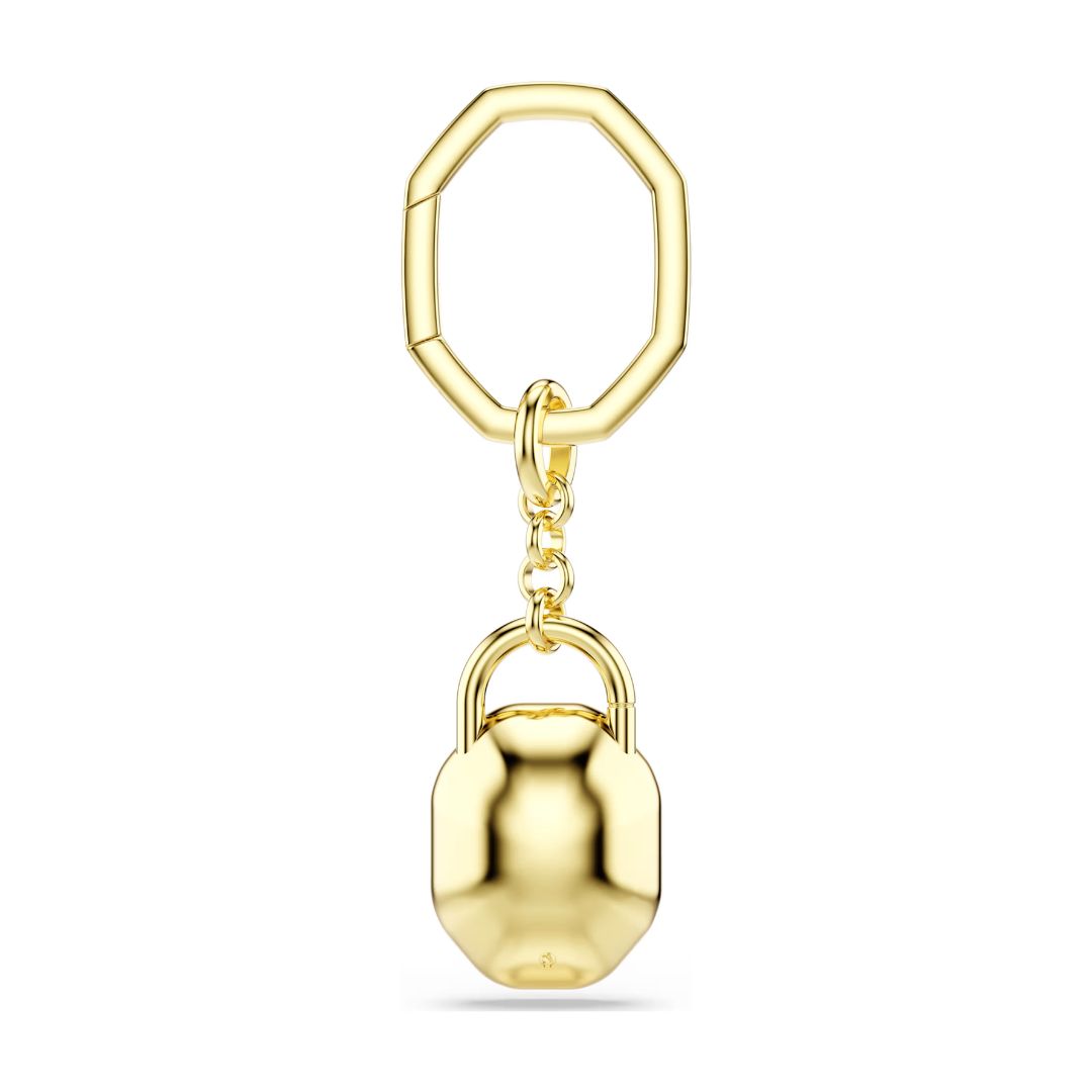 Swarovski Infinity Keychain, Yellow Gold Finish and White Crystal, 573