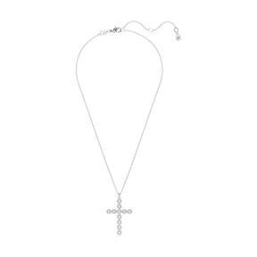 Swarovski Insigne ristiriipus, vaalea metalli ja kirkkaat kristallit