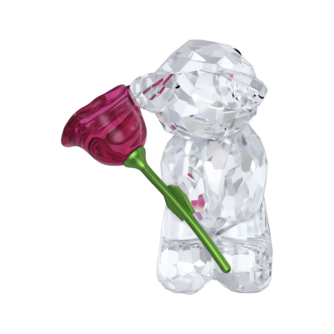 Swarovski Kris Bear A Rose with Love Crystal Figure 5691390