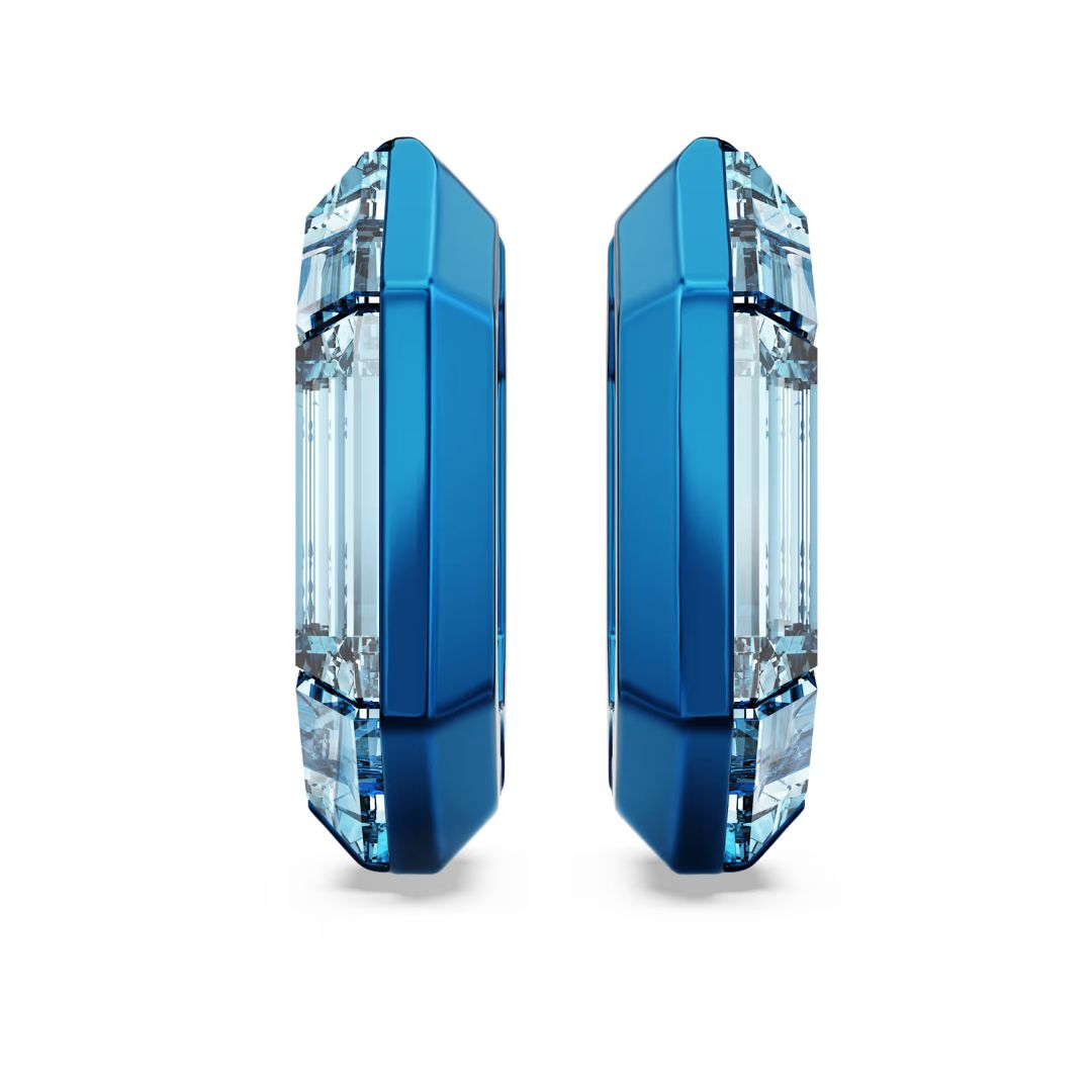 Swarovski Lucent rengaskorvakorut, sininen metalli ja siniset kristallit 5696038