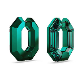 Swarovski Lucent rengaskorvakorut, vihreä metalli ja vihreät kristallit 5680786