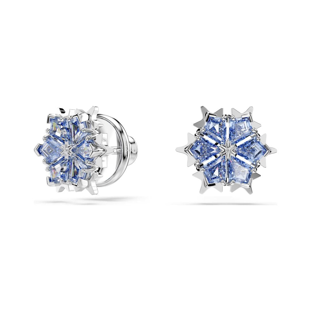 Swarovski Magic Snowflake riipus ja korvakorut, vaalea metalli ja siniset kristallit 5734243
