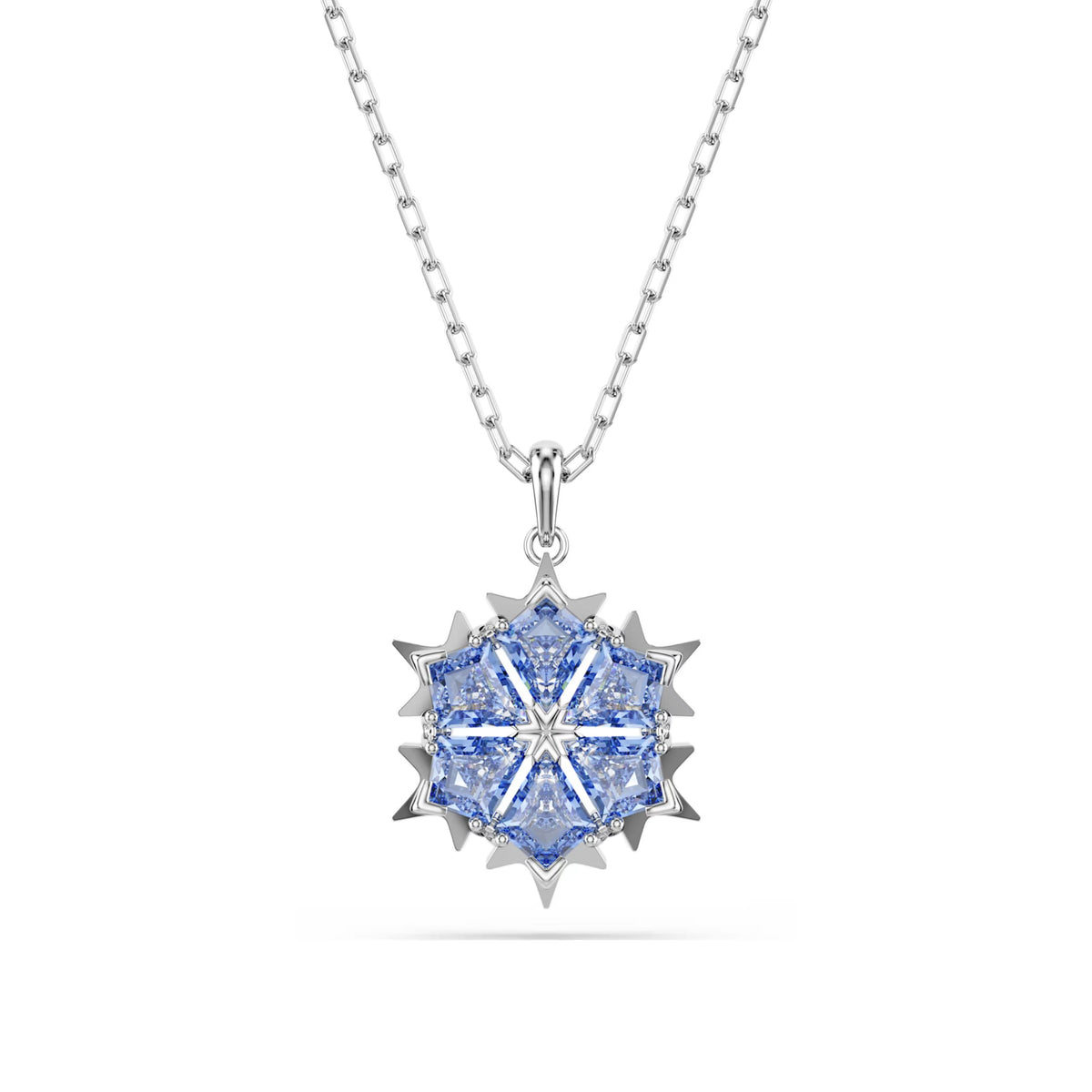 Swarovski Magic Snowflake riipus, vaalea metalli ja siniset kristallit 5735399