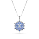Swarovski Magic Snowflake riipus, vaalea metalli ja siniset kristallit 5735399