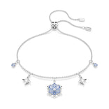 Swarovski Magic rannekoru, vaalea metalli, siniset ja kirkkaat kristallit, 5734244